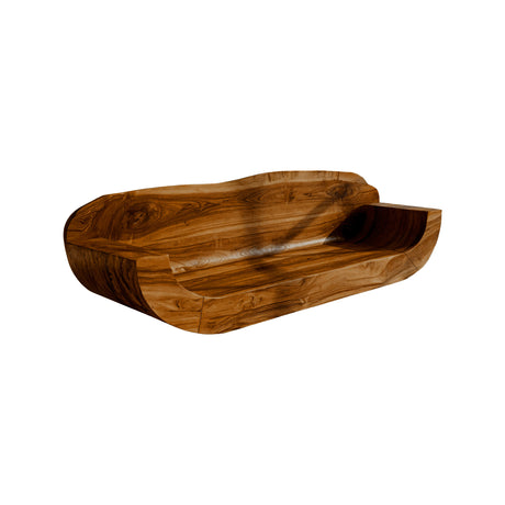 Vireza Sculpted Solid Wood Sofa Brown - Timberustic Sofa