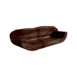 Vireza Sculpted Solid Wood Sofa Dark Walnut - Timberustic Sofa