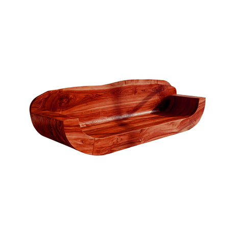 Vireza Sculpted Solid Wood Sofa Mahogany - Timberustic Sofa