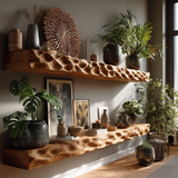 Vorenth Sculpted Solid Wood Floating Shelf SPA241358 - Timberustic Floating Shelf