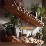 Vorenth Sculpted Solid Wood Floating Shelf SPA241358 - Timberustic Floating Shelf