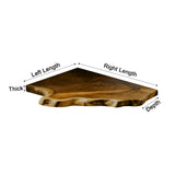 Wavedge Live Edge Floating Corner Shelf