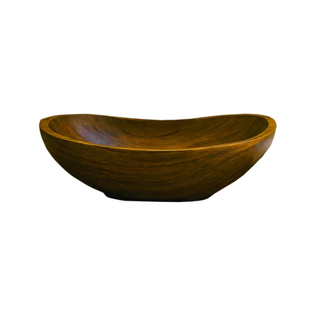 Waveform Handcrafted Wood Vessel Sink