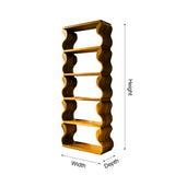 Waveform Live Edge Solid Wood Bookshelf