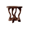 Wavevine Sculpted Solid Wood Side Table
