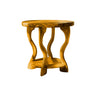 Wavevine Sculpted Solid Wood Side Table