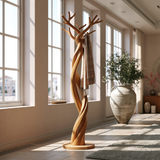 Whispervine Handcrafted Sculpted Solid Wood Tree Coat Rack
