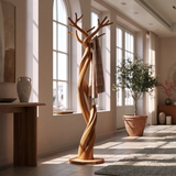 Whispervine Handcrafted Sculpted Solid Wood Tree Coat Rack