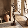 Whispervine Handcrafted Sculpted Solid Wood Tree Coat Rack