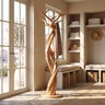 Whispervine Handcrafted Sculpted Solid Wood Tree Coat Rack