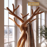 Whispervine Handcrafted Sculpted Solid Wood Tree Coat Rack