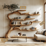 Wildbough Handcrafted Solid Wood Tree Bookshelf - Timberustic Tree Bookshelf