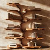 Wildgrove Live Edge Solid Wood Tree Bookshelf - Timberustic Tree Bookshelf