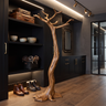 Wildmere Handcrafted Sculpted Solid Wood Tree Coat Rack