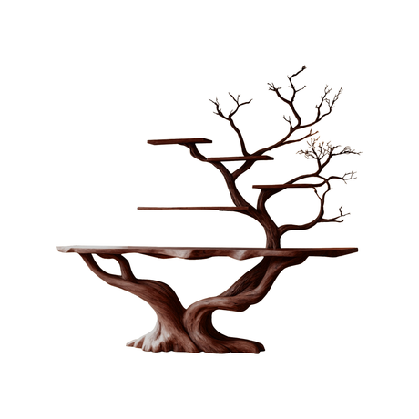 Willowcrest Solid Wood Console Table with Shelves Dark Walnut - Timberustic Console Table with Shelves