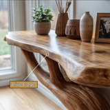 Willowcrest Solid Wood Console Table with Shelves - Timberustic Console Table with Shelves