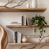 Windmere Handcrafted Solid Wood Floating Tree Bookshelf