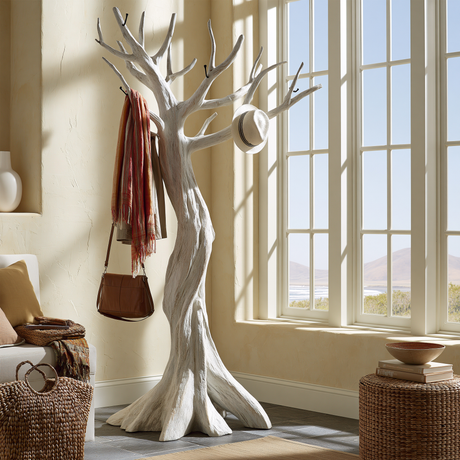 Winterbloom Sculpted Solid Wood Tree Coat Rack - Timberustic Tree Coat Rack