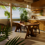 Woodland Splitroot Solid Wood Dining Table