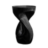 Xavionis Solid Wood Sculpted Pedestal Stand Black - Timberustic Pedestal Stand