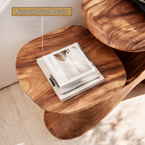 Xylora Sculpted Solid Wood Record Player Stand SPA835753 - Timberustic Record Player Stand With Storage
