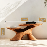Xylora Sculpted Solid Wood Record Player Stand SPA835753 - Timberustic Record Player Stand With Storage