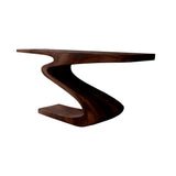 Zarel Sculpted Solid Wood Console Table