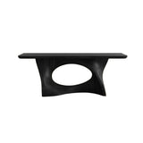 Zavethra Sculpted Solid Wood Console Table Black - Timberustic Console Table