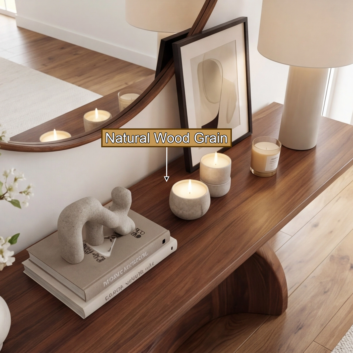 Zavethra Sculpted Solid Wood Console Table - Timberustic Console Table