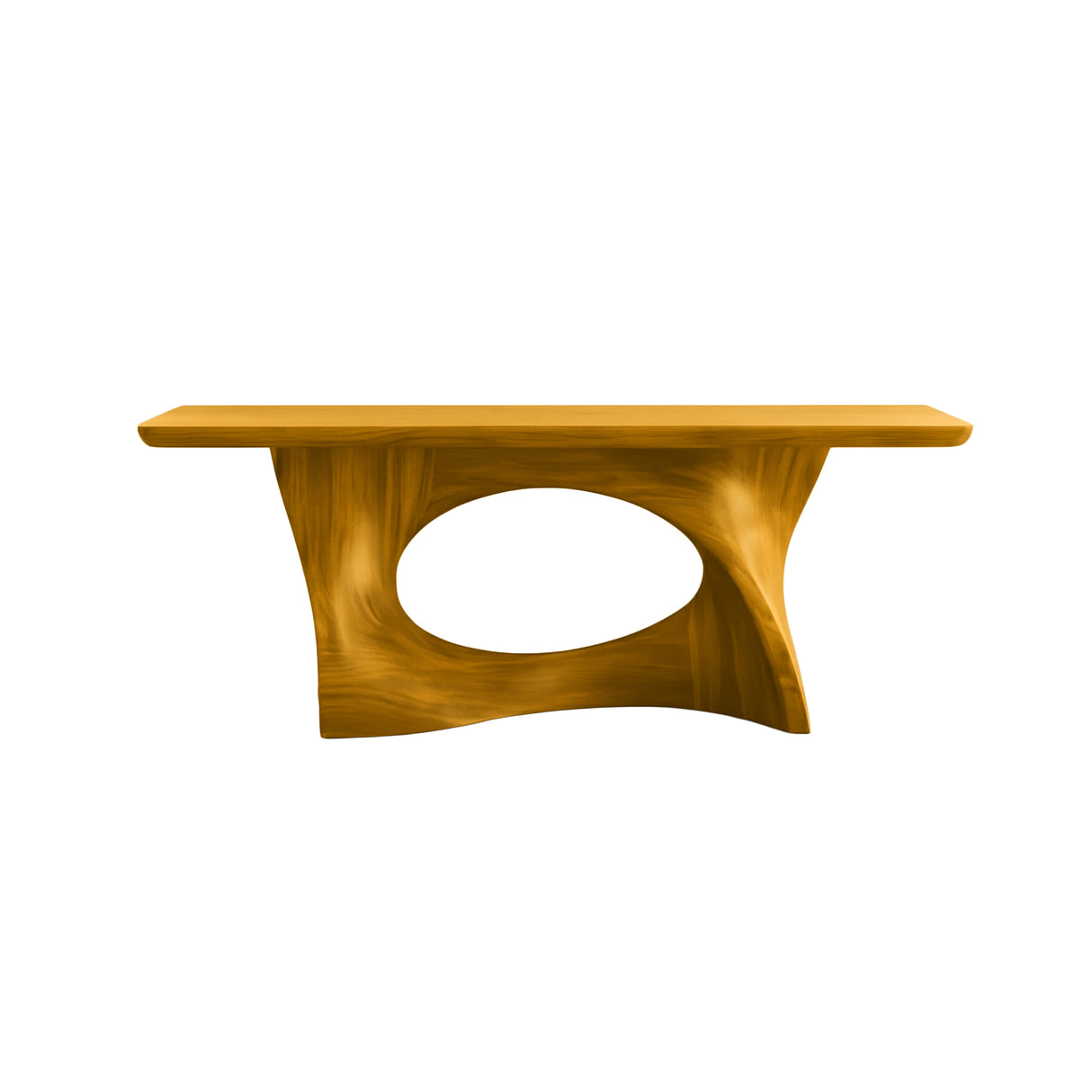 Zavethra Sculpted Solid Wood Console Table Teak - Timberustic Console Table