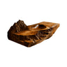 Zavion Textured Carved Solid Wood Floating Bathroom Vanity with Integrated Sink Brown - Timberustic Floating Bathroom Vanity with Integrated Sink