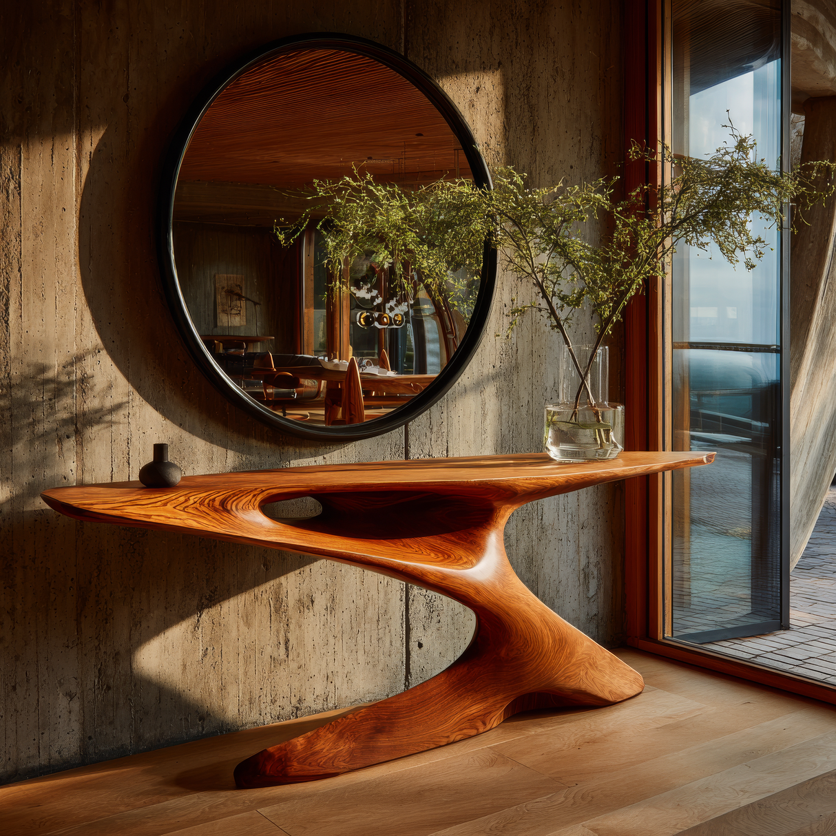Zenthoryx Sculpted Solid Wood Console Table - Timberustic Console Table