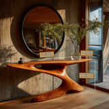 Zenthoryx Sculpted Solid Wood Console Table - Timberustic Console Table
