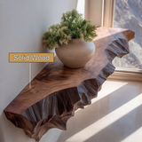 Zenviro Live Edge Solid Wood Mountain Floating Shelf SPA524781 - Timberustic Floating Shelf