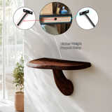 Zenvor Mushroom Solid Wood Floating Shelf SPA841682 - Timberustic Floating Shelf
