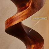 Zenvor Sculpted Solid Wood Pedestal Stand - Timberustic Pedestal Stand