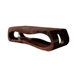 Zenvora Handcrafted Solid Wood Floating Bathroom Vanity with Open Storage Dark Walnut - Timberustic Floating Bathroom Vanity with Open Storage