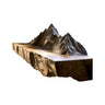 Zenvyra Live Edge Solid Wood Mountain Floating Shelf Natural Oak - Timberustic Floating Shelf