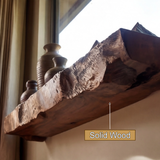 Zenvyra Live Edge Solid Wood Mountain Floating Shelf - Timberustic Floating Shelf
