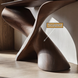 Zepharion Sculpted Solid Wood Console Table - Timberustic Console Table