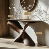 Zepharion Sculpted Solid Wood Console Table - Timberustic Console Table