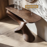Zepharion Sculpted Solid Wood Console Table - Timberustic Console Table