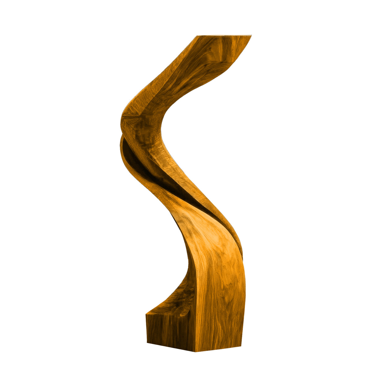 Zepharion Sculpted Solid Wood Pedestal Stand Teak - Timberustic Pedestal Stand