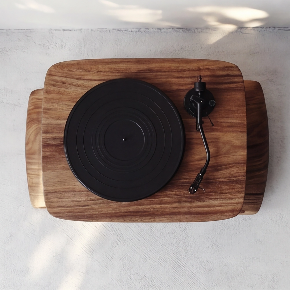 Zephorin Handcrafted Solid Wood Record Player Stand