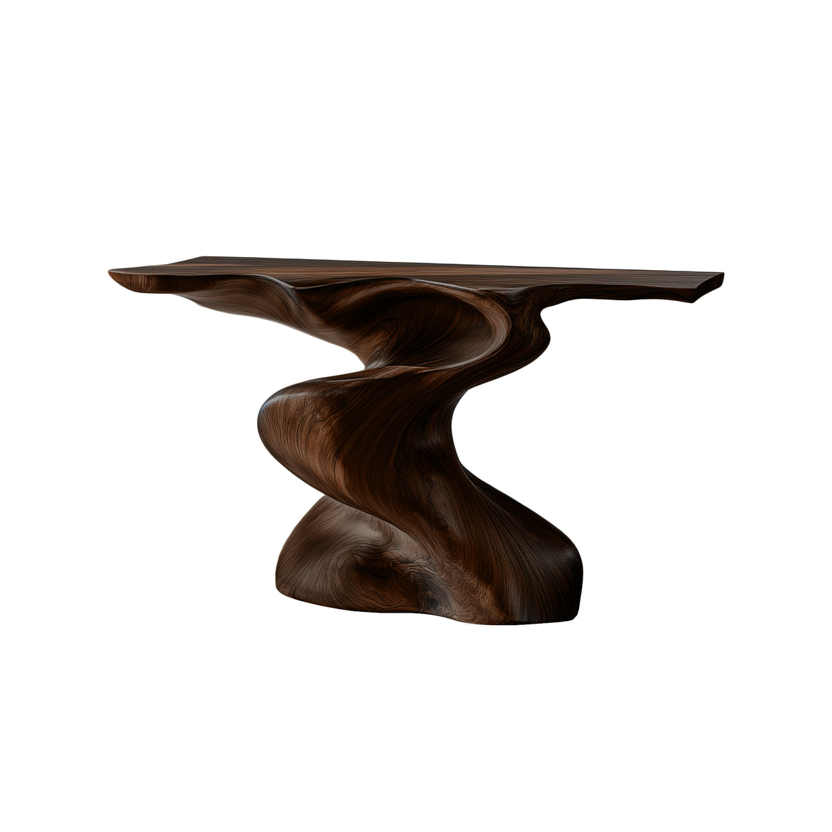 Zephorin Sculpted Solid Wood Console Table