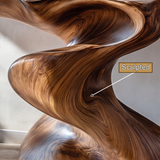 Zephorin Sculpted Solid Wood Console Table