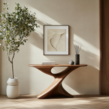 Zephryn Sculpted Solid Wood Console Table - Timberustic Console Table