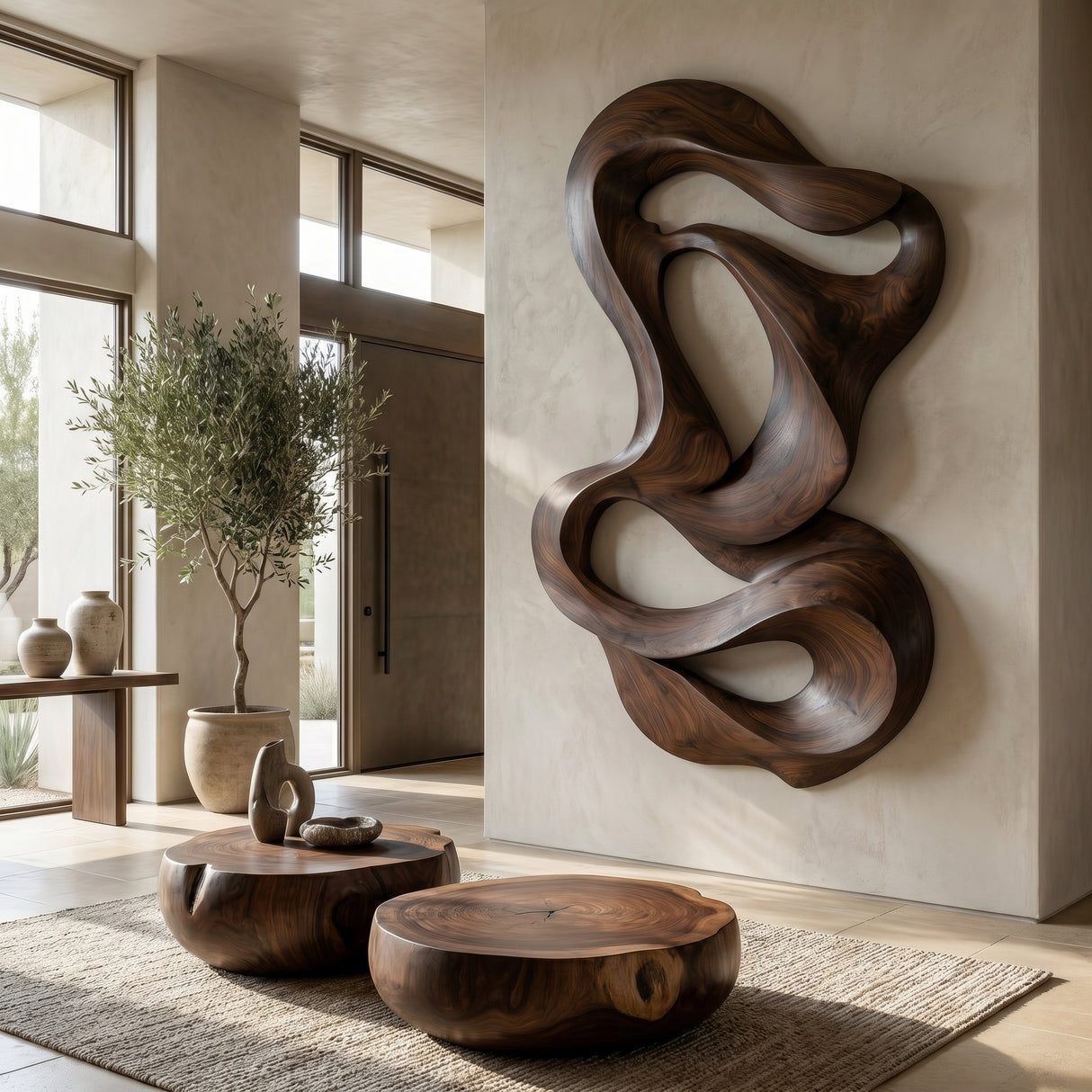 Zephyrion Sculpted Solid Wood Wall Art
