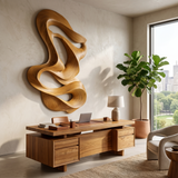 Zephyrion Sculpted Solid Wood Wall Art