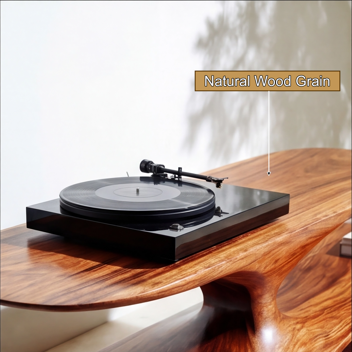Zephyron Handcrafted Solid Wood Record Player Stand SPA574526 - Timberustic Record Player Stand With Storage